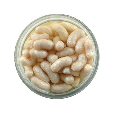 Gulp! Alive! Extruded Maggot Soft Bait White