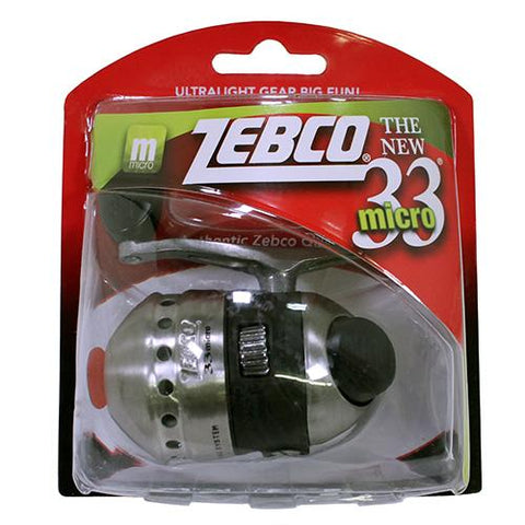 33 Micro Spincast Reel  4.3:1 Gear Ratio 16" Retrieve Rate Ambidextrous Clam